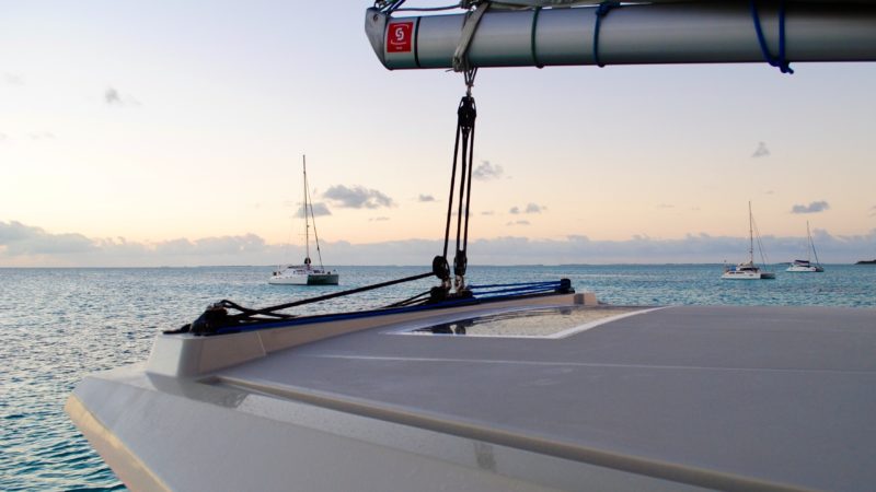 Réglage du chariot d’écoute de grand-voile (catamaran)